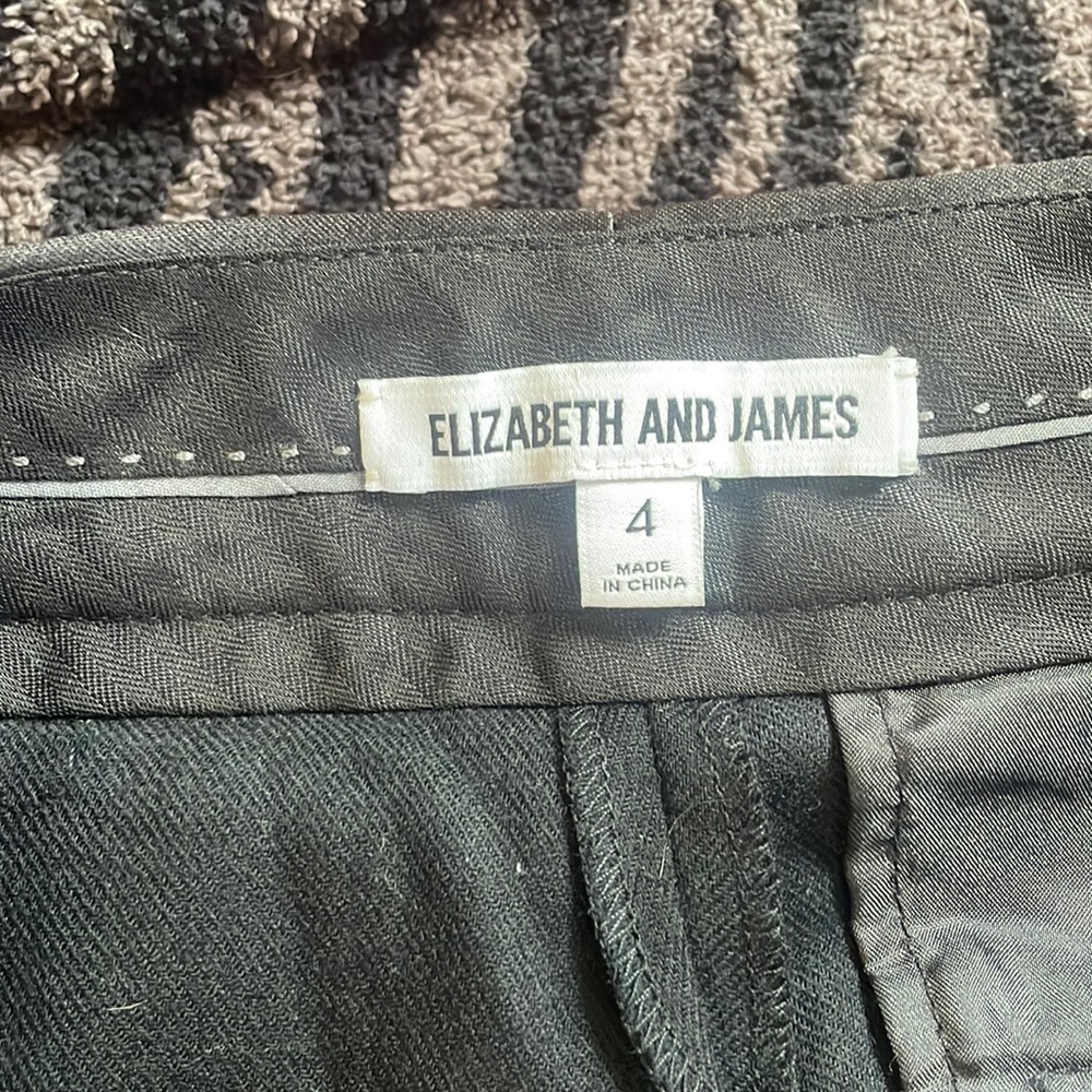 Elizabeth and James silk and wool slacks